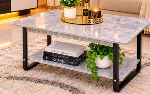 Imported Executive Marble Top Coffee Table