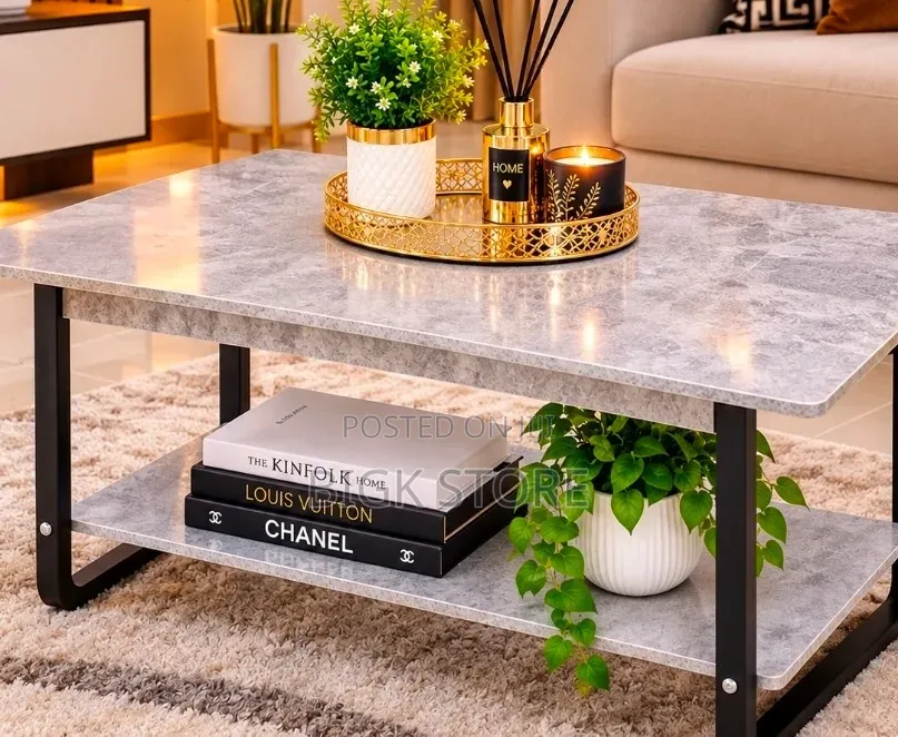 Imported Executive Marble Top Coffee Table