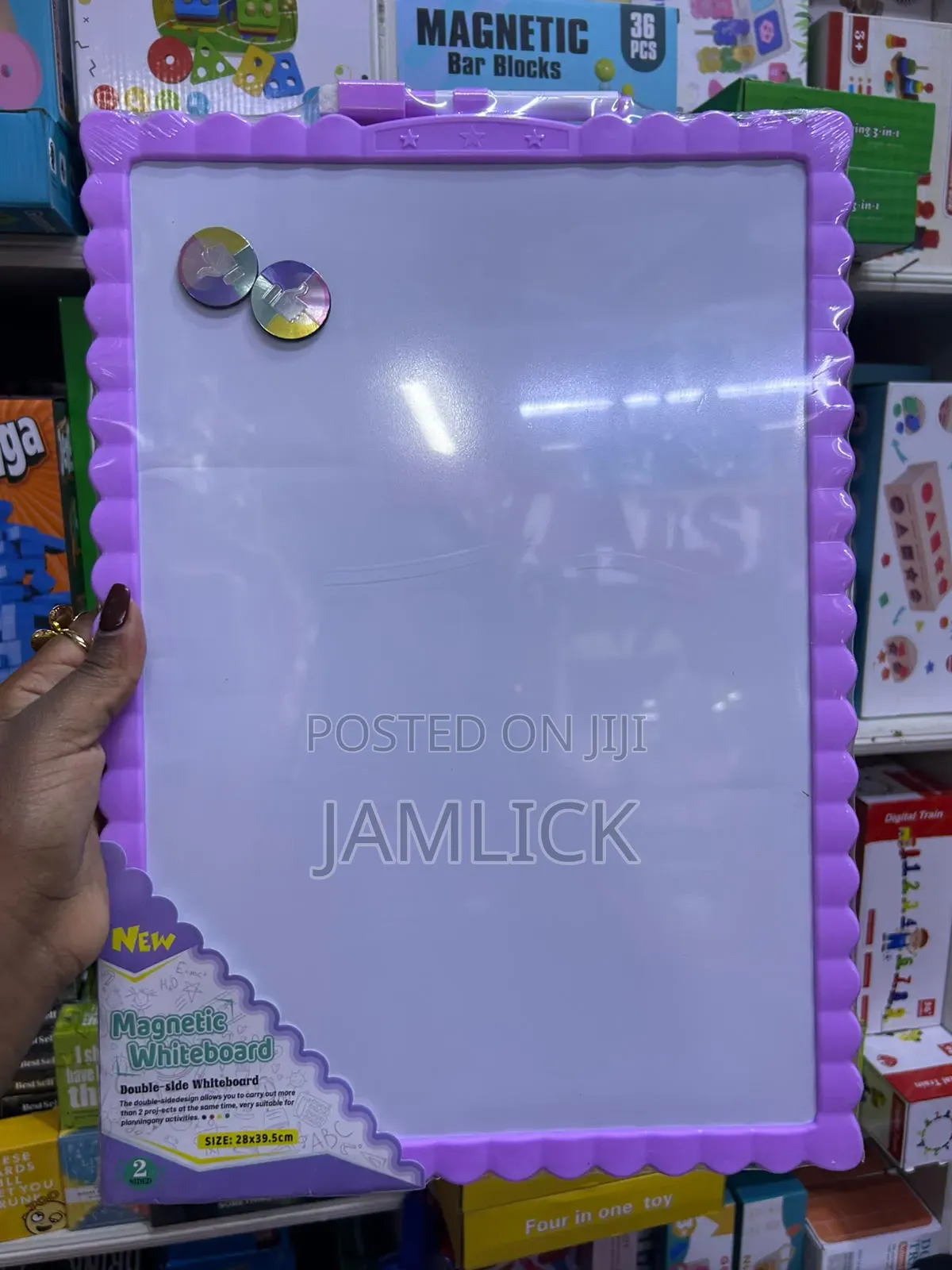 Double Sided Magnetic Whiteboard 28x39.5cm - Jy