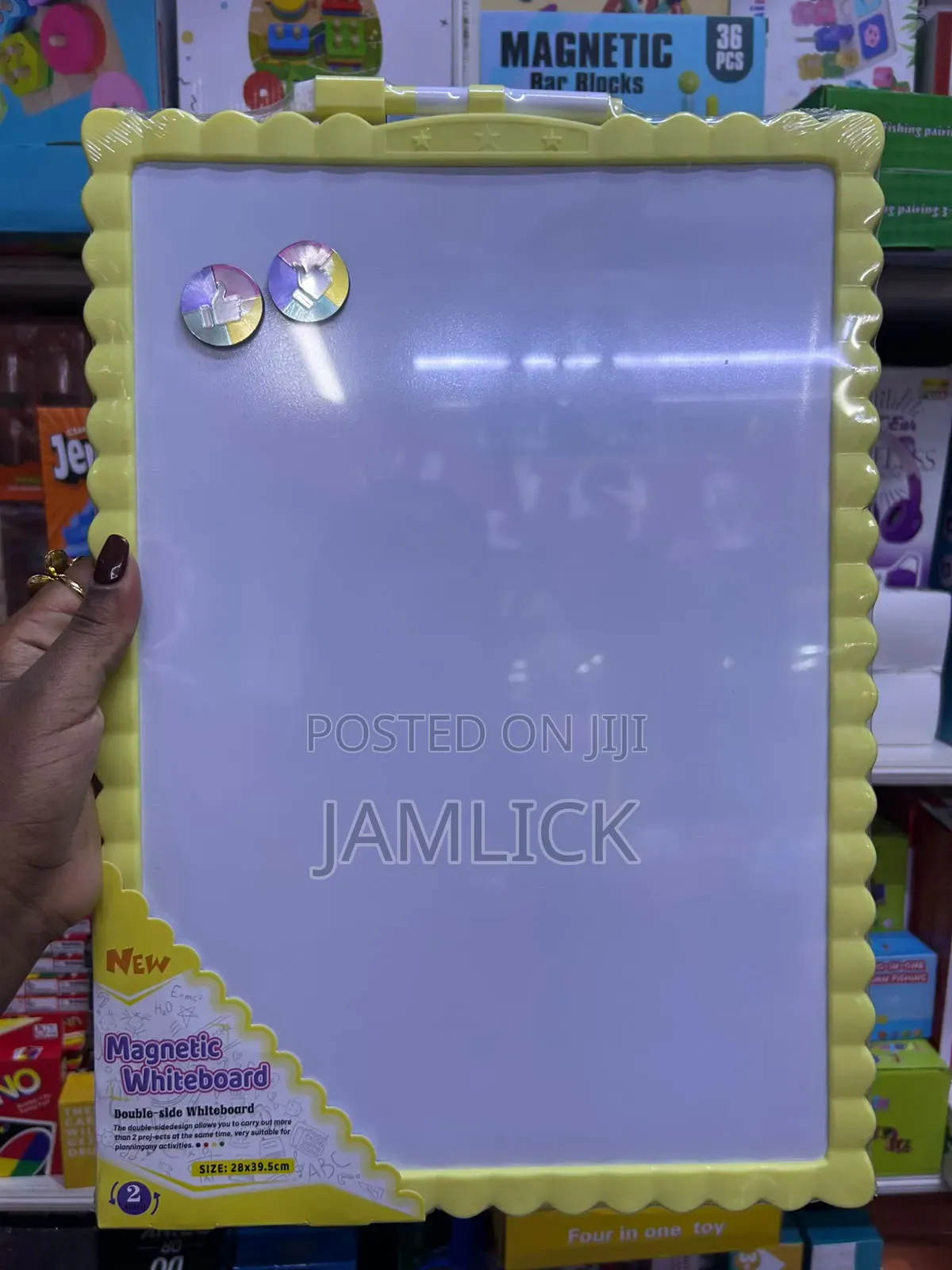 Double Sided Magnetic Whiteboard 28x39.5cm - Jy