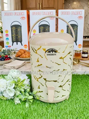 9.5Ltr Tea Urn - Marble Effect Food Flask - New