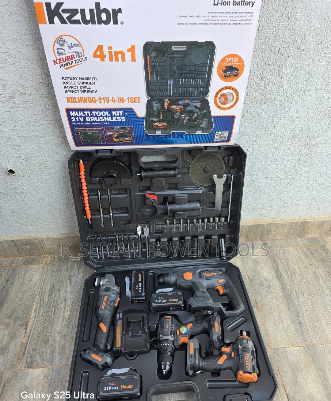 Cordless 4 in One Multi Tool Kit/Drill Kit