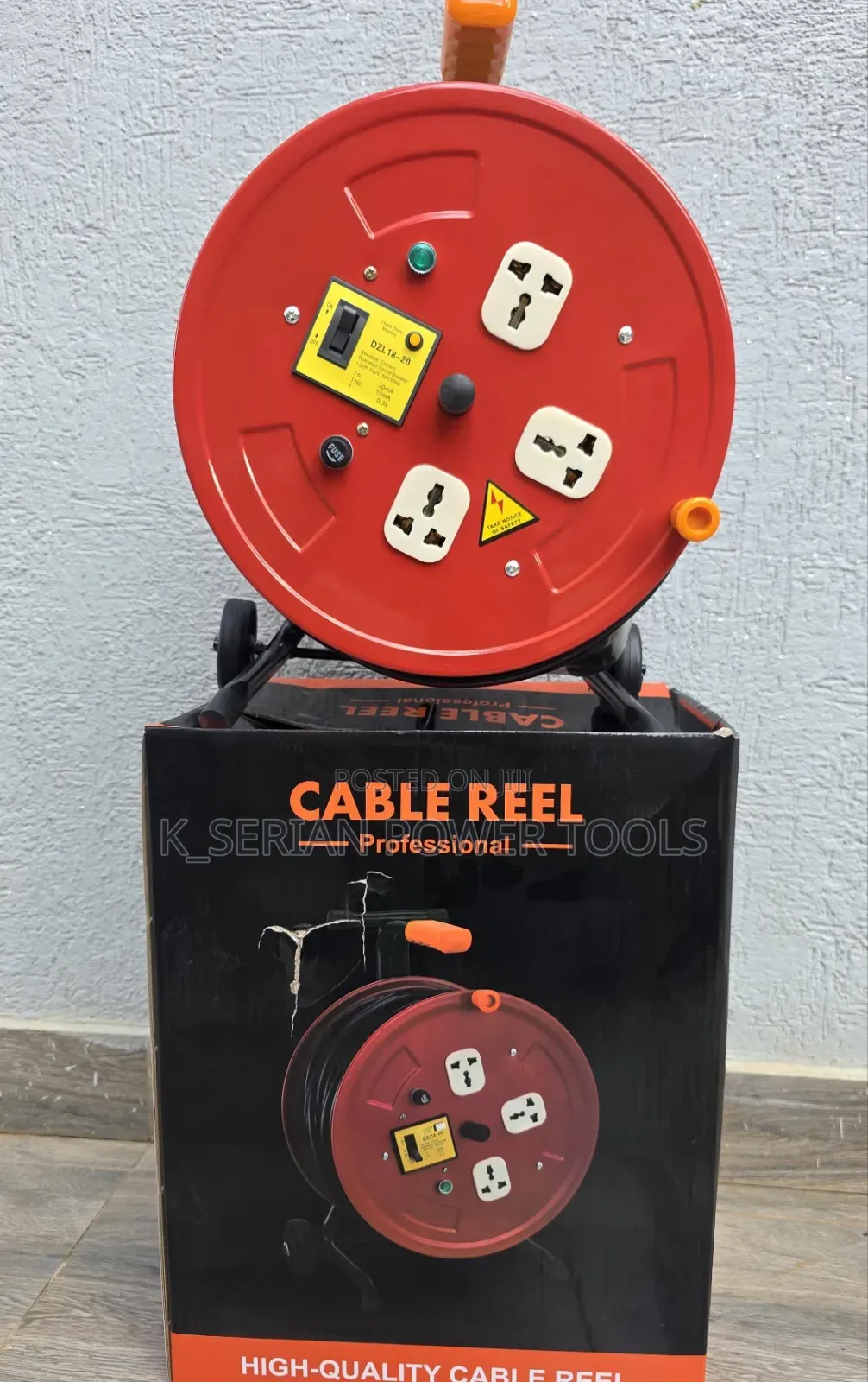 Cable Reel 25m by 2.5mm/Cable Reel