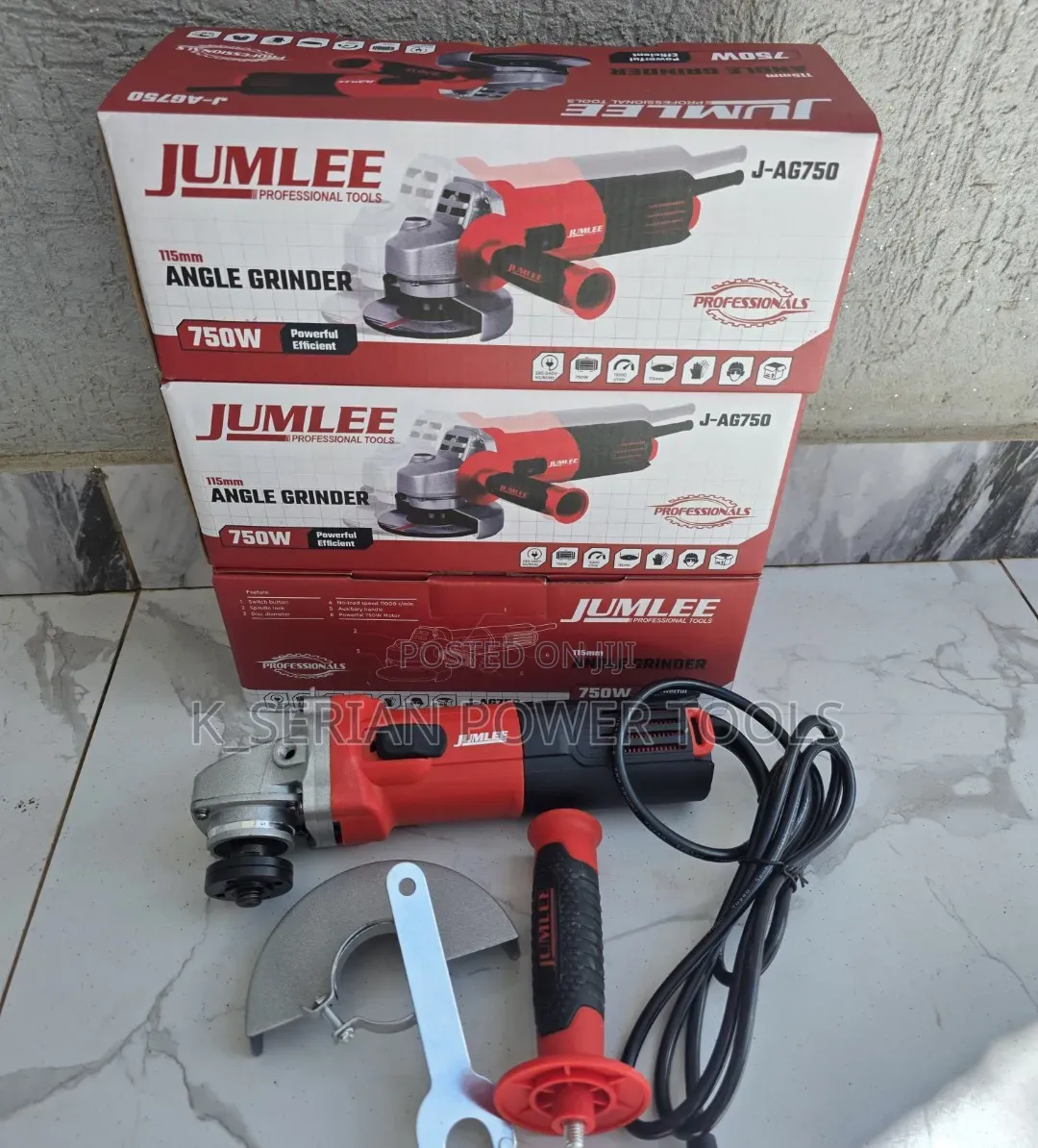 Jumlee Angle Grinder 4"(750watts)/Grinder 4'