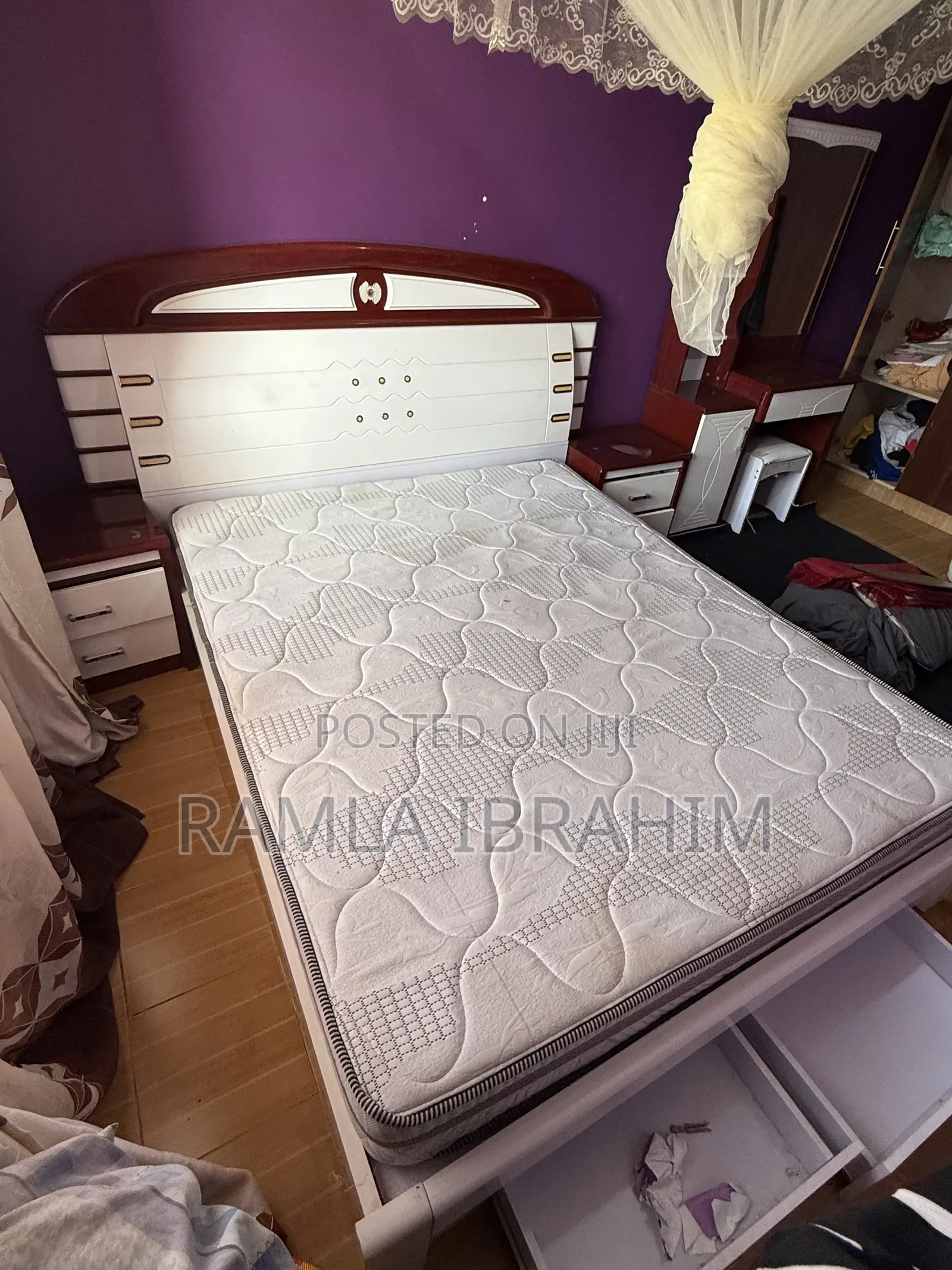 Bed Frame Plus Two Side Tables