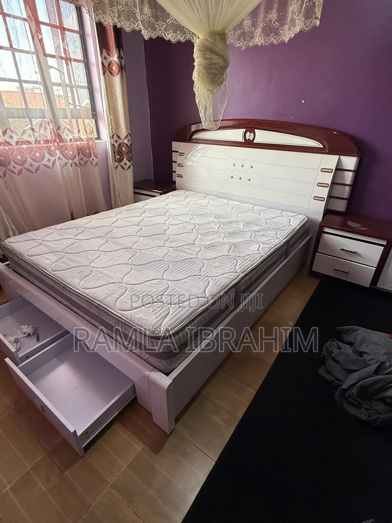 Bed Frame Plus Two Side Tables