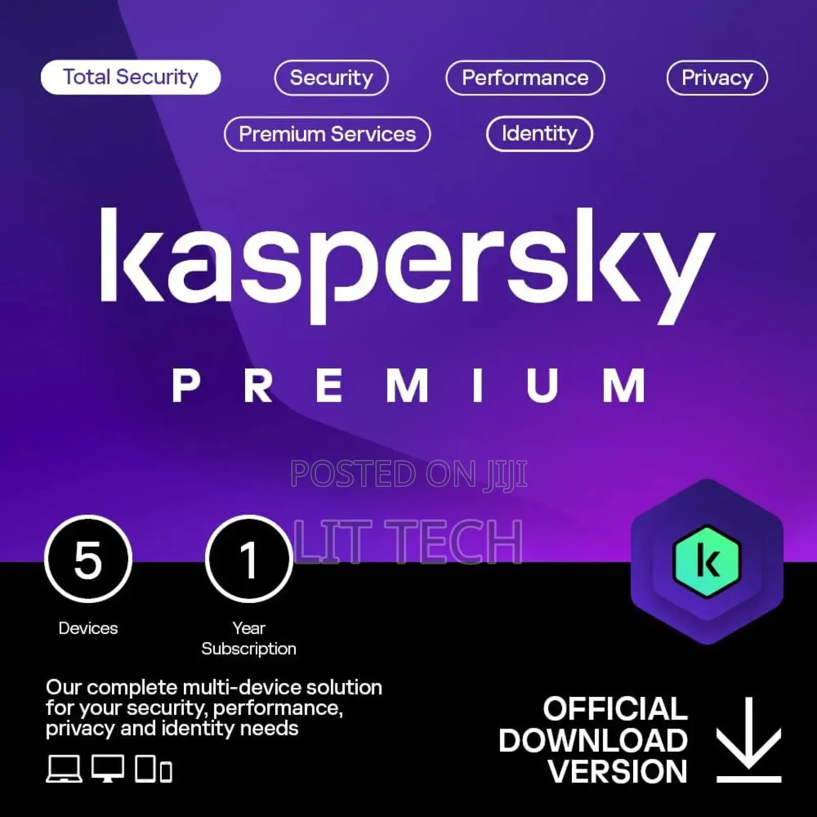 Kaspersky Premium 5 Devices ESD 1year Licence Software (KEY ONLY)