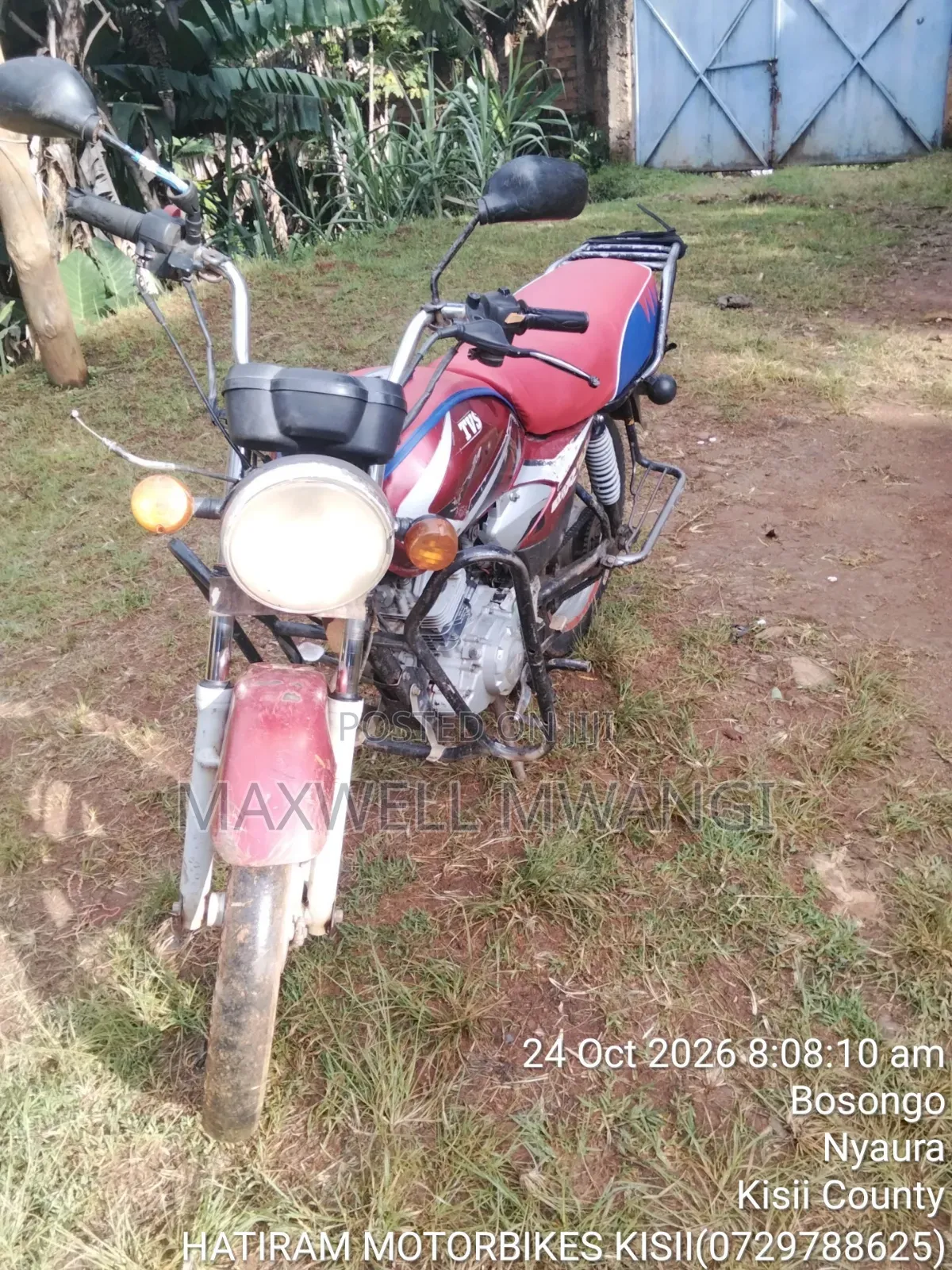 TVS HLX 125 2021 Red