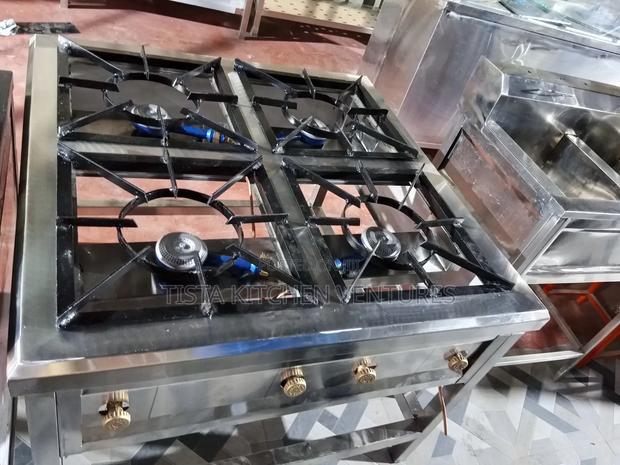 Restaurant Jiko, 4 Burners Gas Cooker