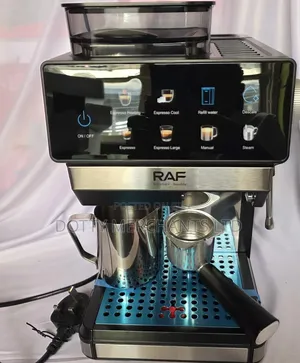 A Coffee Maker Machine With Grinder