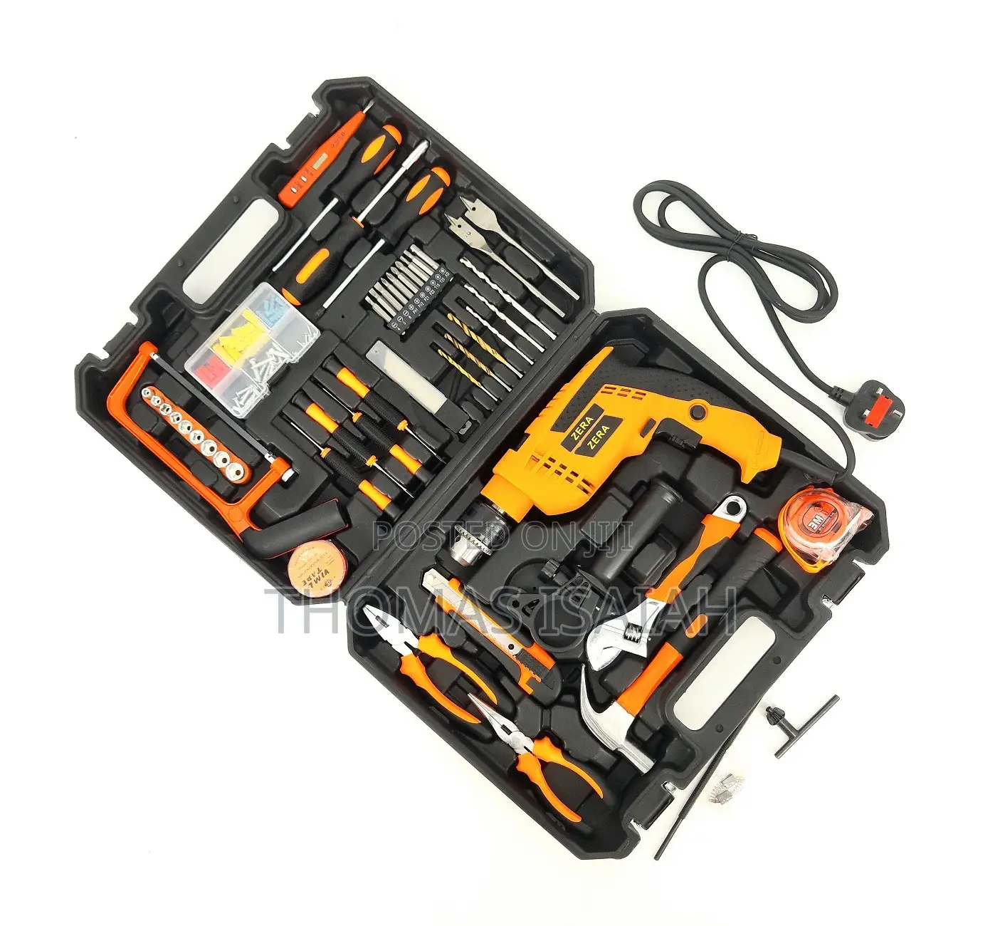 58PCS Tool Kit With Powerful Electric Impact Drill
