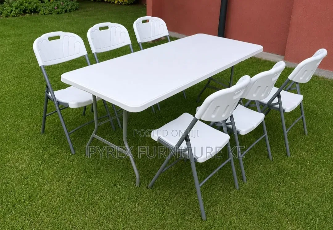 6 Piece Folding Table and Chair Set