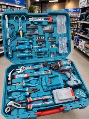 Total THKTHP41667 (166-Piece) Cordless ImpactDrill and Hand Tool Set