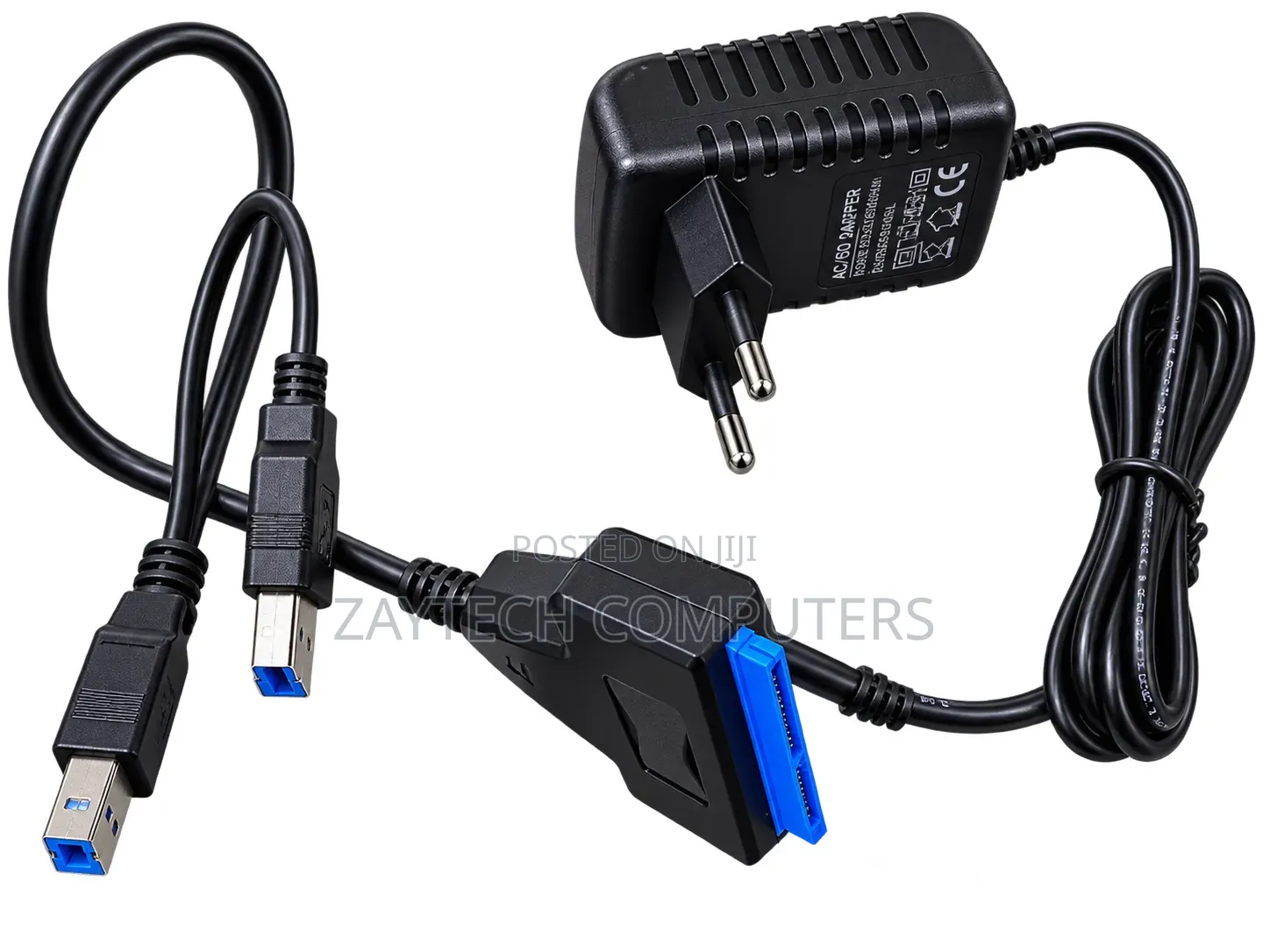 USB 3.0 to SATA Adapter – With 12V Power Adapter
