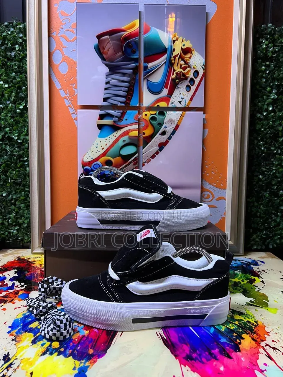 OLD SKool KNU VANs Black White Sneakers