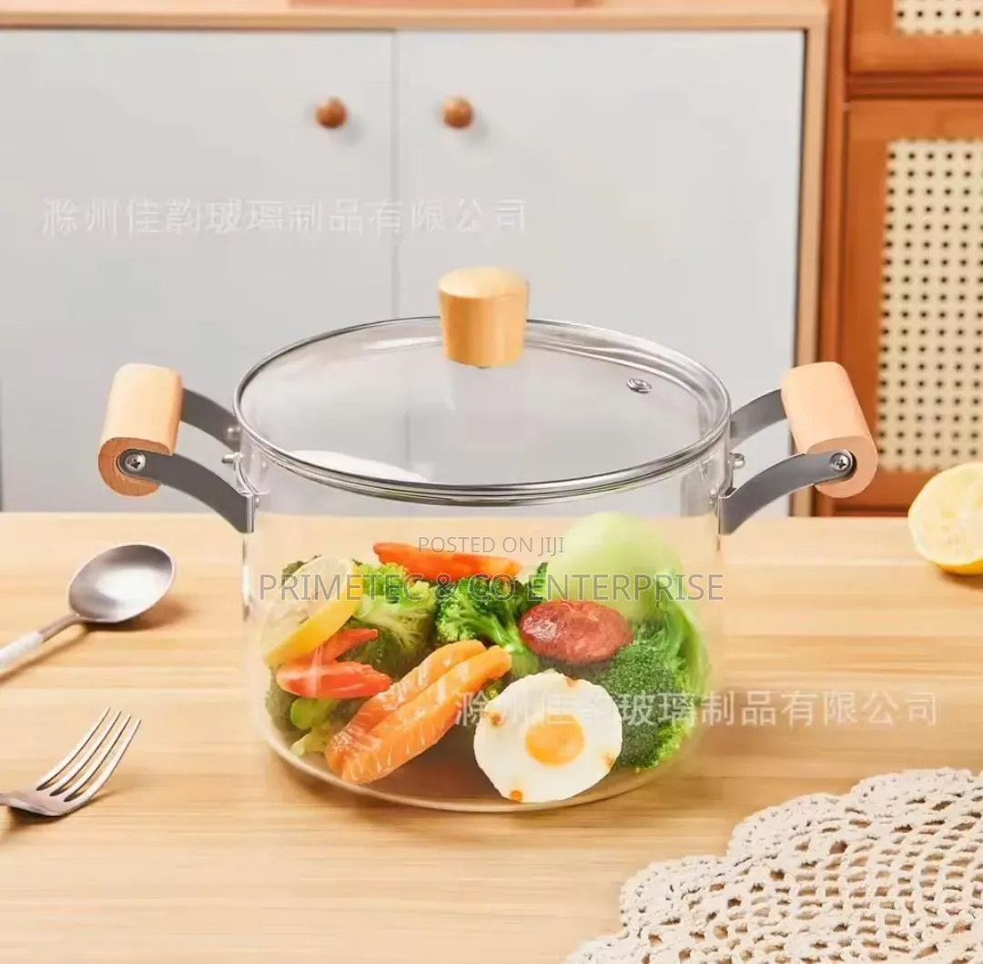 *Borosilicate Cooking Pot