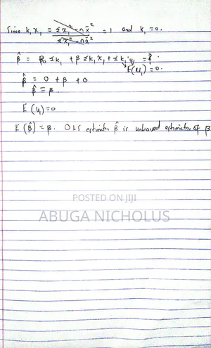 Tutor Nicholus -Mathematics and Statistics
