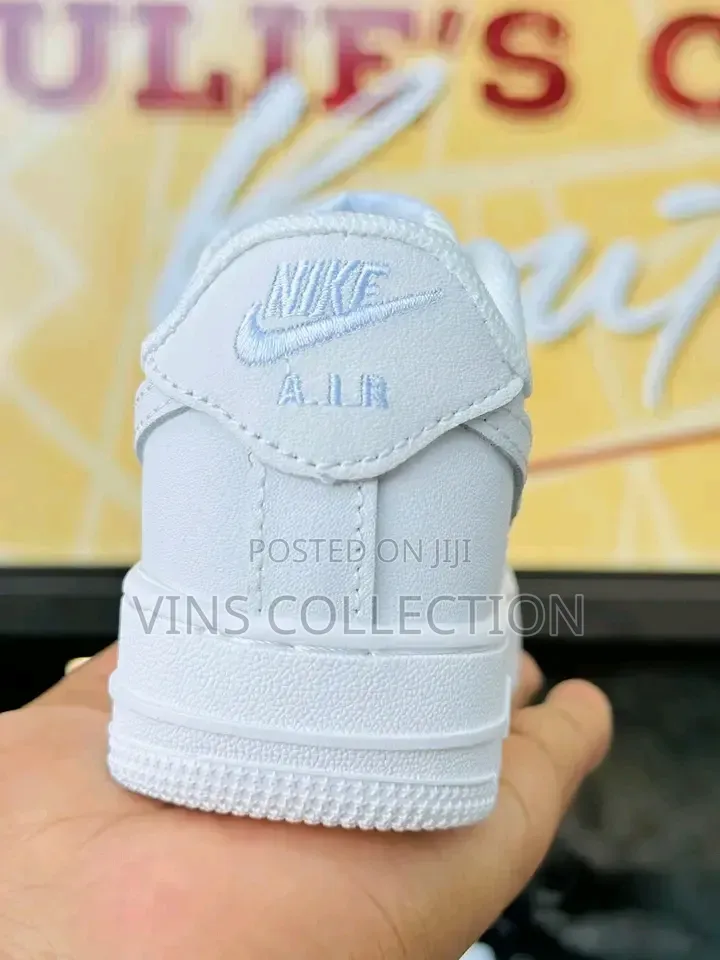 Plain White Nike