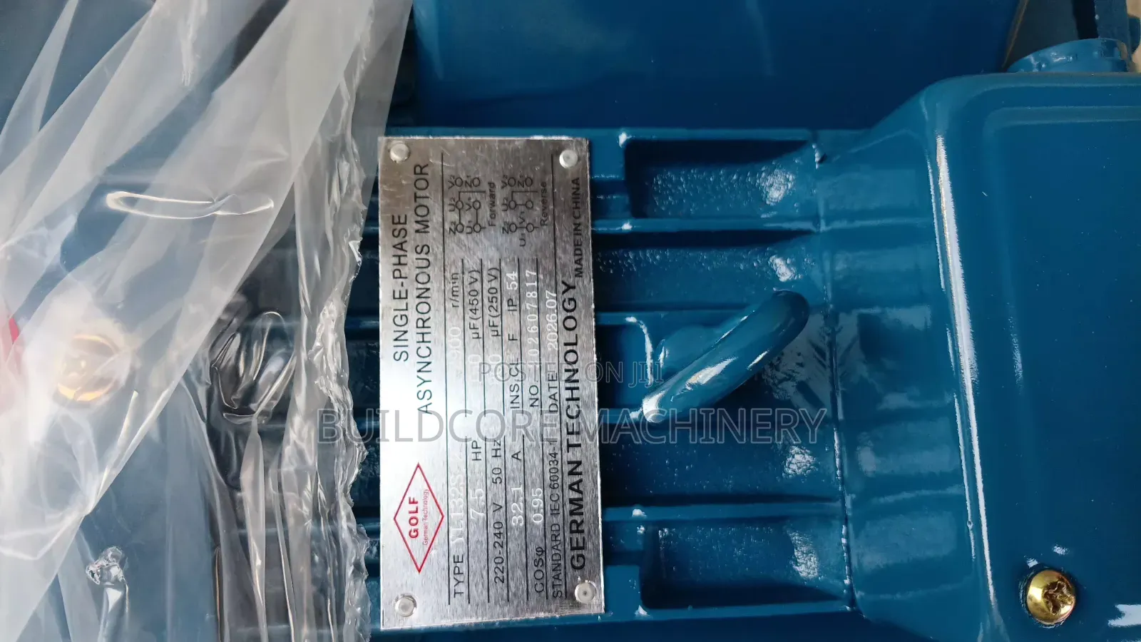 Golf Germany 7.5hp High Speed Single Phase Motor