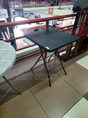 Black Foldable Chairs (Collapsible Table)