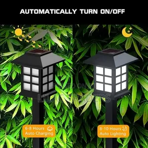 Piece Solar Powered Mini House Garden Lights – White Tect