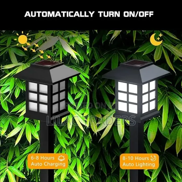 Piece Solar Powered Mini House Garden Lights – White Tect
