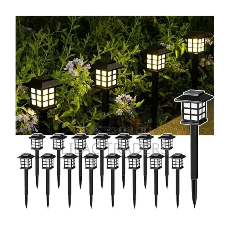 6Pcs Waterproof Decorative Lawn Lamp Outdoor Solar Garden Lights Tect