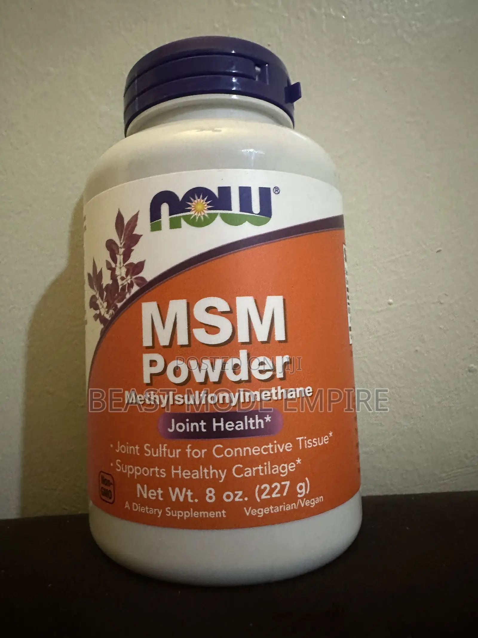 MSM Powder,joint Health,126servings,made in USA