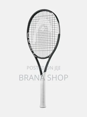 Modern Black Lawn Tennis Racket for Sports Practice