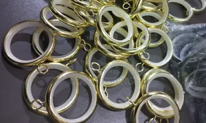 Gold and Black Rings With Plastic Lining