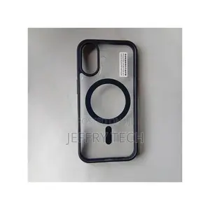 iPhone 16 Plus Black Glossy Magnetic MagSafe Protective Case