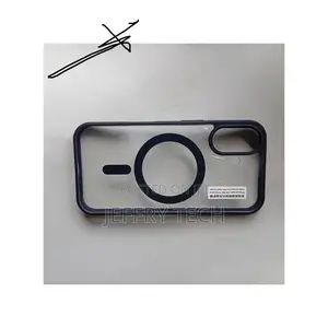 iPhone 16 Plus Black Glossy Magnetic MagSafe Protective Case