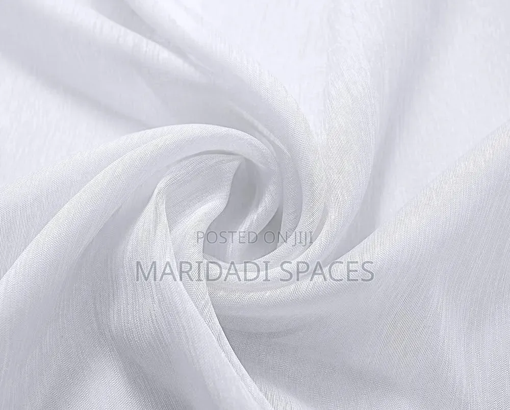 Light and Heavy Sheer Curtains in White Color