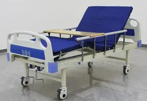 Strong and Durable Hospital Bed With Two / Double Cranks With Mattress