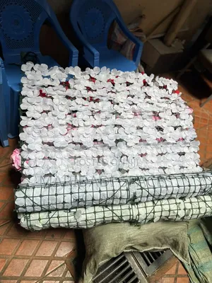 White Artificial Flower Fence for Commercial Use