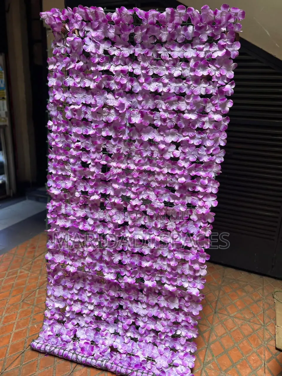 Expandable Artificial Flower Fence for Privacy and Decor