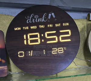 Circular 3D Wall or Table Clock AC Powered/ Battery Powered