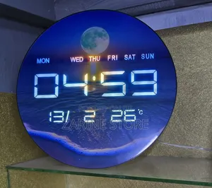 Circular 3D Wall or Table Clock AC Powered/ Battery Powered