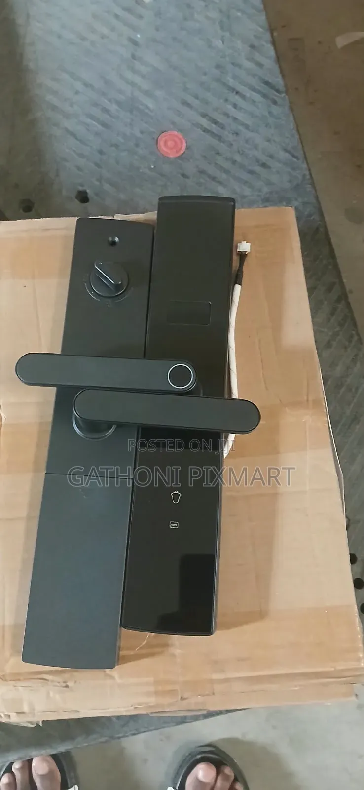 Biometric Fingerprint Door Lock With Modern Digital Security Design