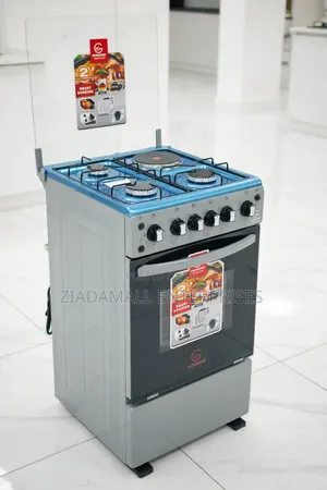 Eurochef Cooker 50x55 3+1 Fresh Silver - New Look - New