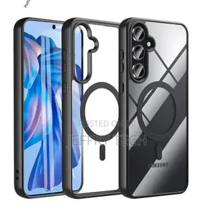 Samsung Galaxy A36/A56 Luxury Stylist Magsafe Protective Back Case-Bla