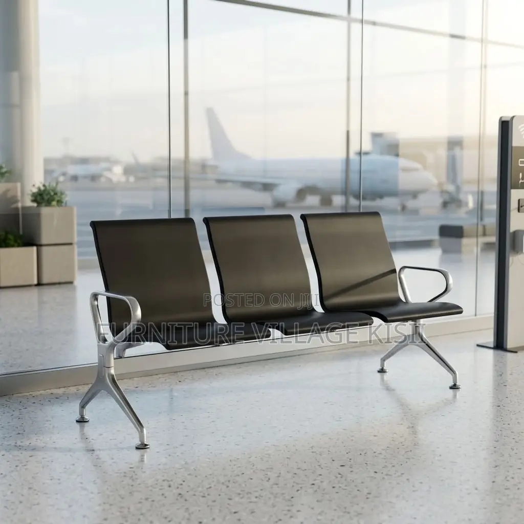 Heavy-Duty 3-Link Hard Padded Reception Bench.