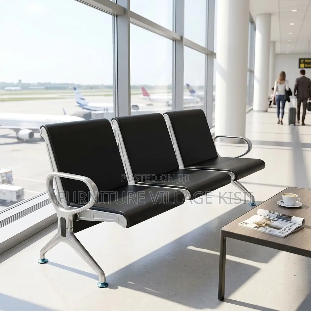 Heavy-Duty 3-Link Hard Padded Reception Bench.