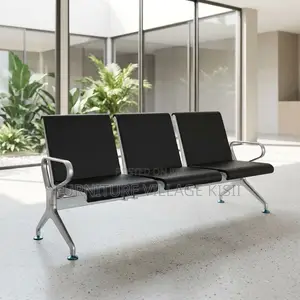 Heavy-Duty 3-Link Hard Padded Reception Bench.