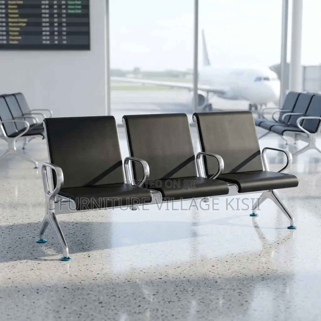 Heavy-Duty 3-Link Hard Padded Reception Bench.