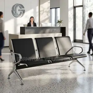 Heavy-Duty 3-Link Hard Padded Reception Bench.