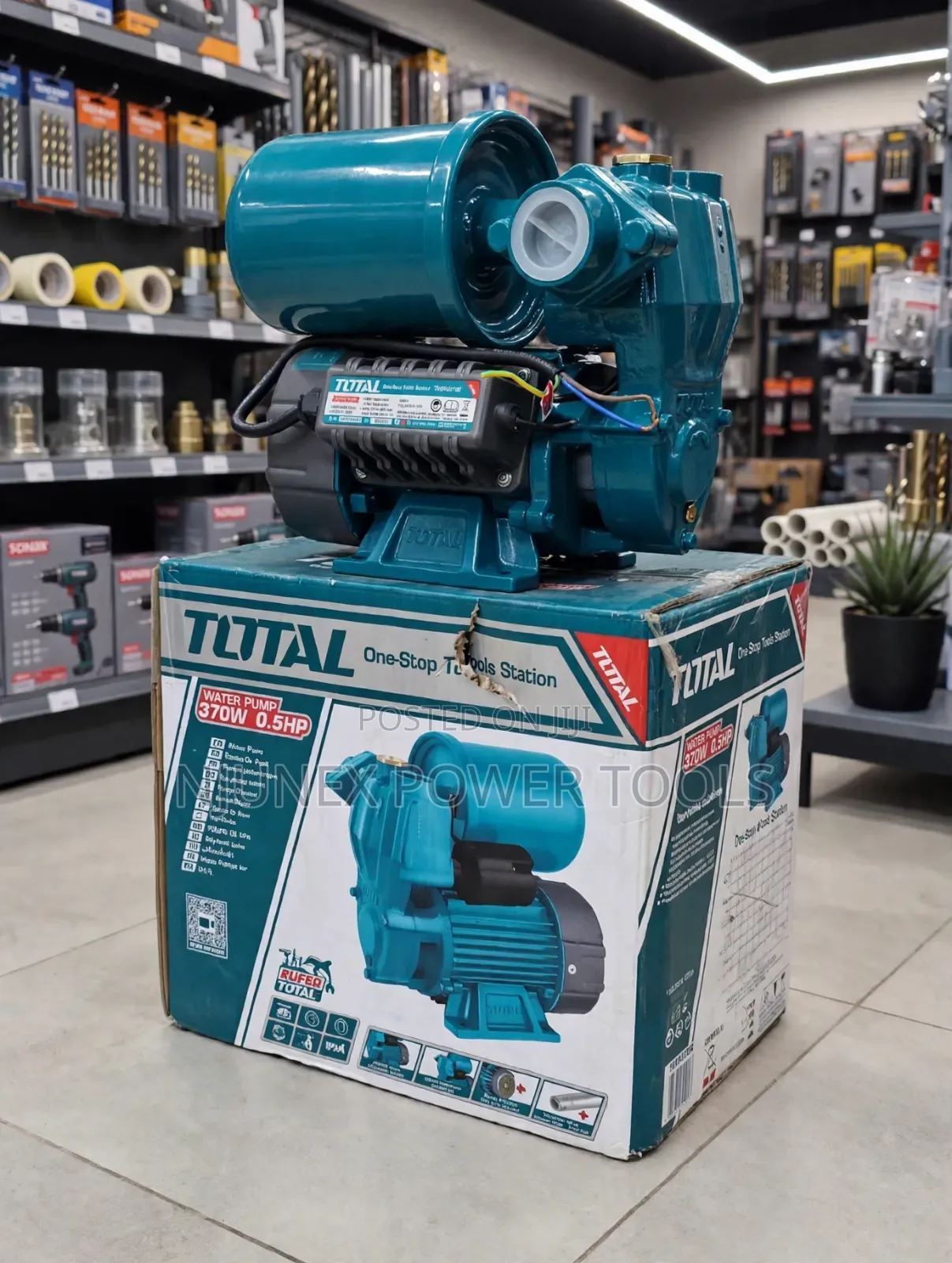 TOTAL Automatic Self-Priming Peripheral Water Pump (Model: TWP93706),