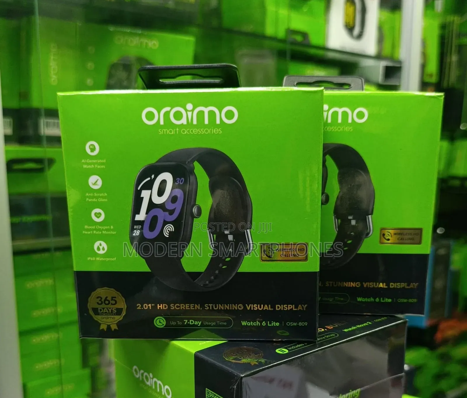 Original Oraimo Watch 6 Lite (Model: OSW-809),smartwatch