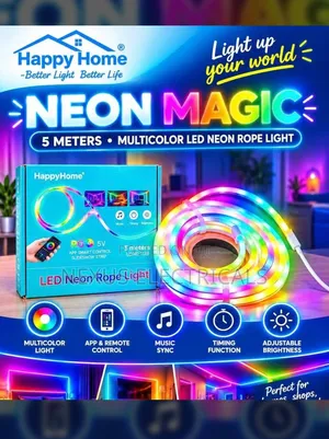 5 Meters Multicolor LED Neon Rope