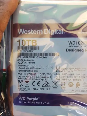 10TB WD Purple Surveillance Hard Disk Drive